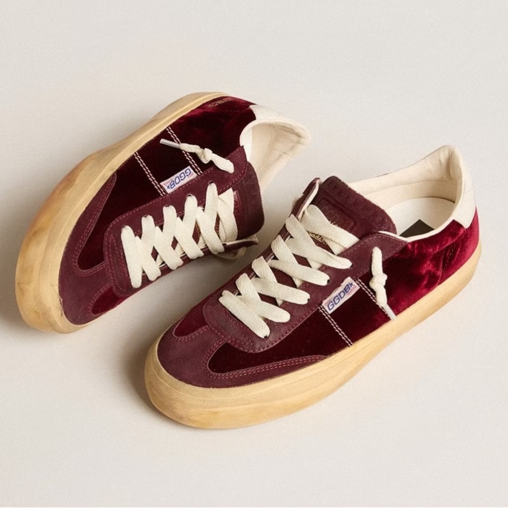 Golden Goose Burgundy Velvet Soul Stars